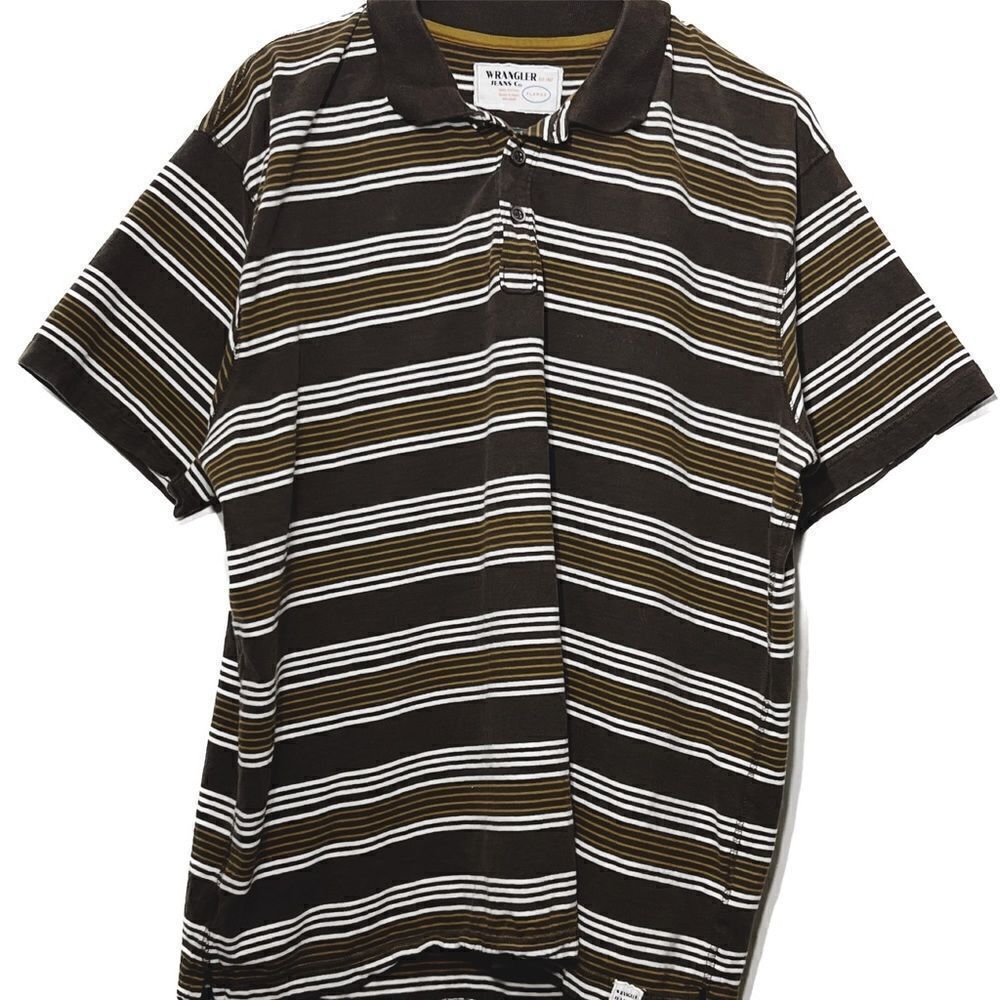 Wrangler, men’s XL, striped, short‎ sleeve, 100% cotton, polo shirt